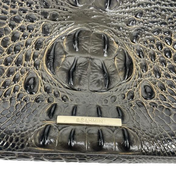 Brahmin Medium Asher Tote Bag Graphite Crestview Melbourne Shoulder Bag - Picture 7 of 11